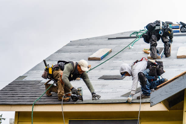 Professional Roofing technician working in Rustburg, VA